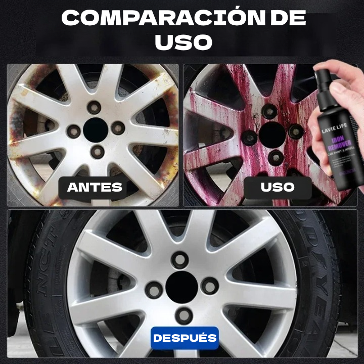 Spray Removedor de Oxido y Polvo de Frenos para Pintura y Ruedas | 50ml/100ml JB-XPCS 18